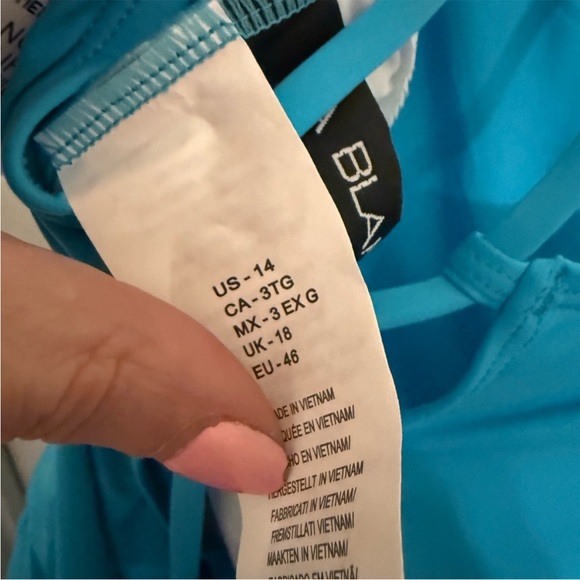 La Blanca One-Shoulder Blue Swimsuit. New. 14 - Picture 5 of 5